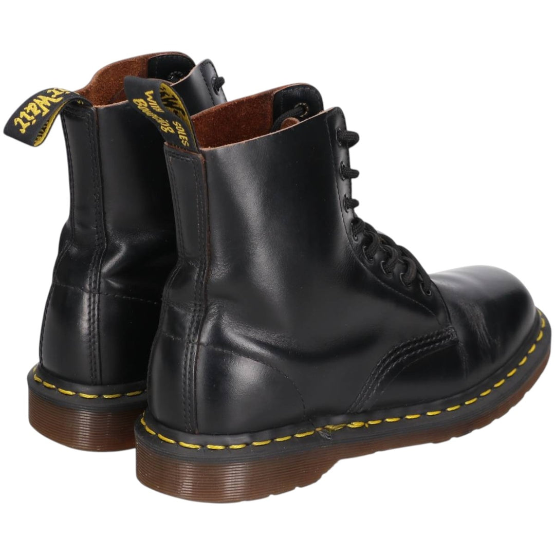 Dr. Martens 8-hole boots made in the UK Women's 25.0cm unclear black type Vintage Second Hand