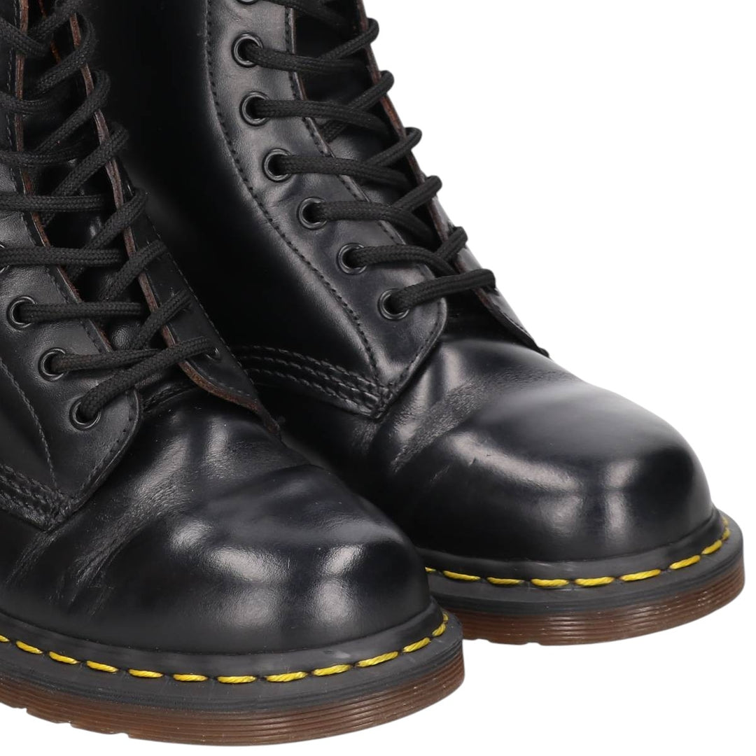 Dr. Martens 8-hole boots made in the UK Women's 25.0cm unclear black type Vintage Second Hand