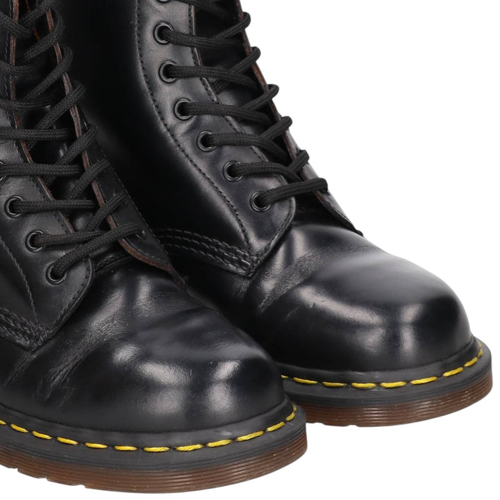 Dr. Martens 8-hole boots made in the UK Women's 25.0cm unclear black type Vintage Second Hand