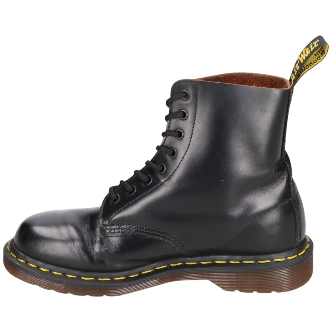 Dr. Martens 8-hole boots made in the UK Women's 25.0cm unclear black type Vintage Second Hand