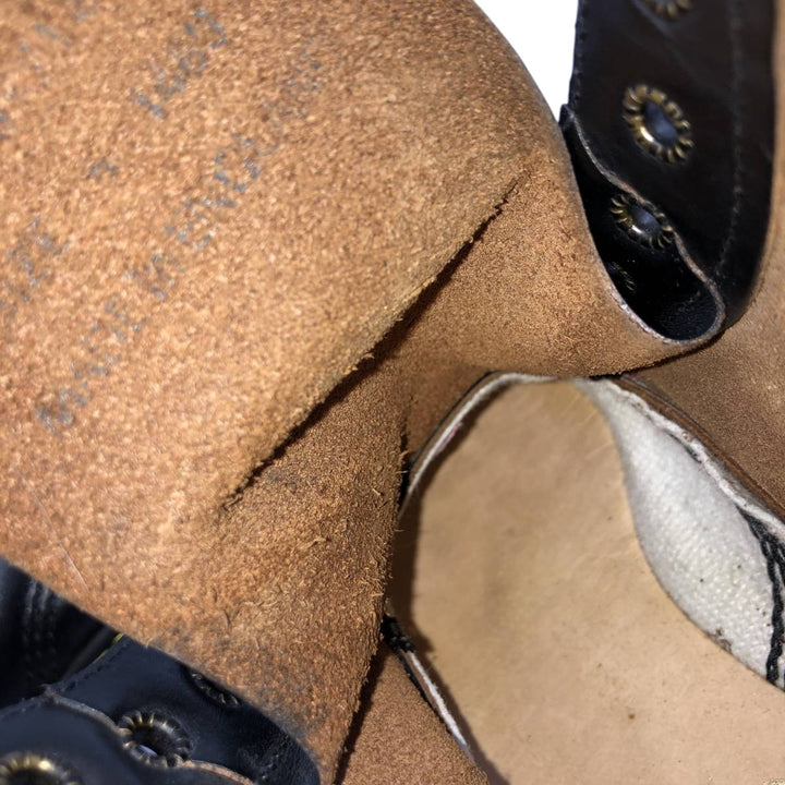 Dr. Martens 8-hole boots made in the UK Women's 25.0cm unclear black type Vintage Second Hand