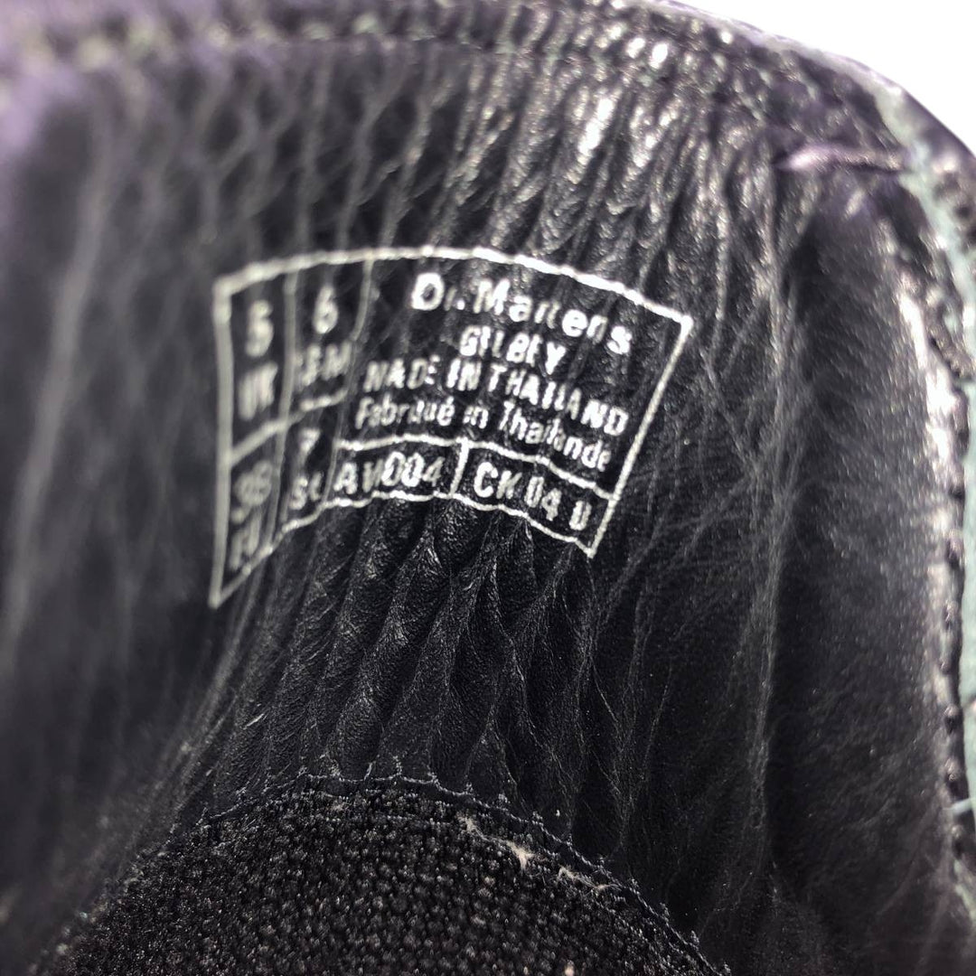 Dr. Martens GILBEY Harness Side Gore Shoes Made in Thailand Size 5 Women's 24.0cm unclear black type Vintage Second Hand