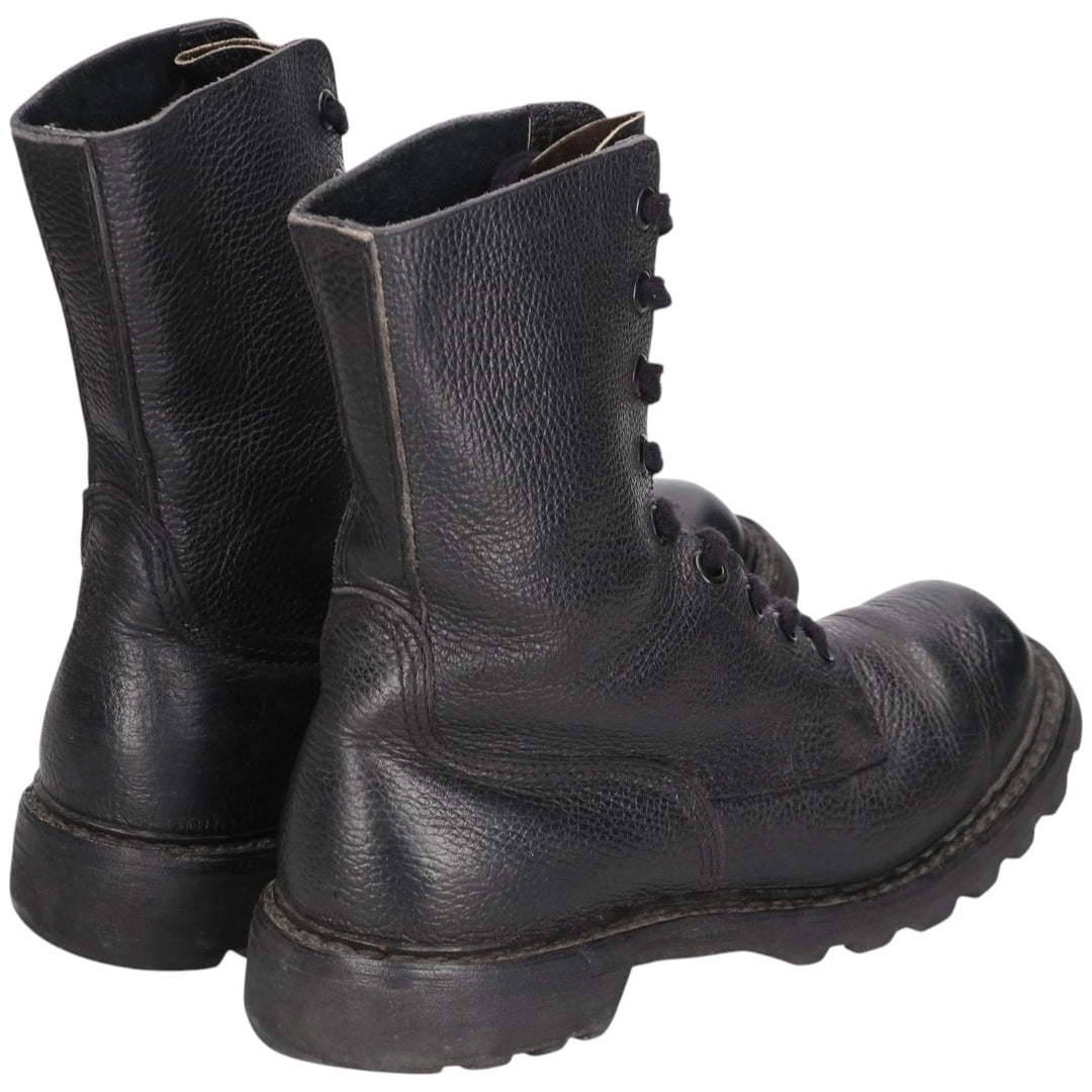 90s Vintage Military Army Boots, Size 43, Men's, 10.6" (equivalent) /saa014434 Men's 27.0cm genuine leather black type Vintage Second Hand