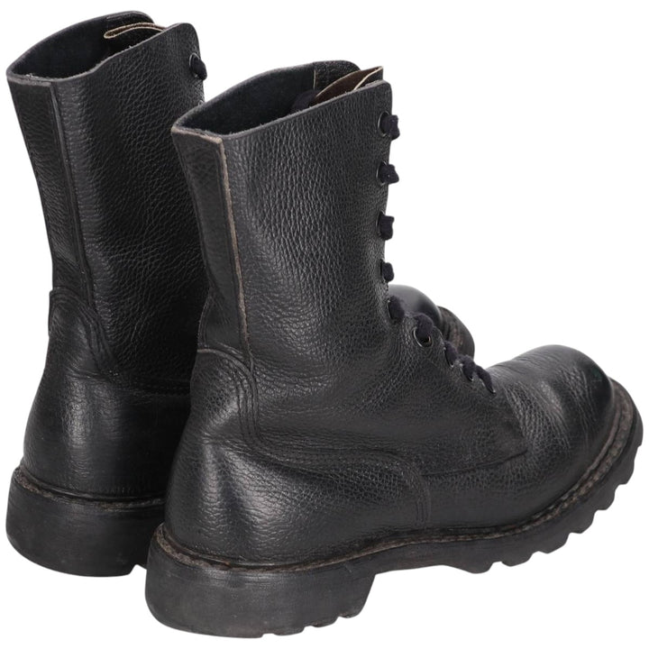 90s Vintage Military Army Boots, Size 43, Men's, 10.6" (equivalent) /saa014434 Men's 27.0cm genuine leather black type Vintage Second Hand