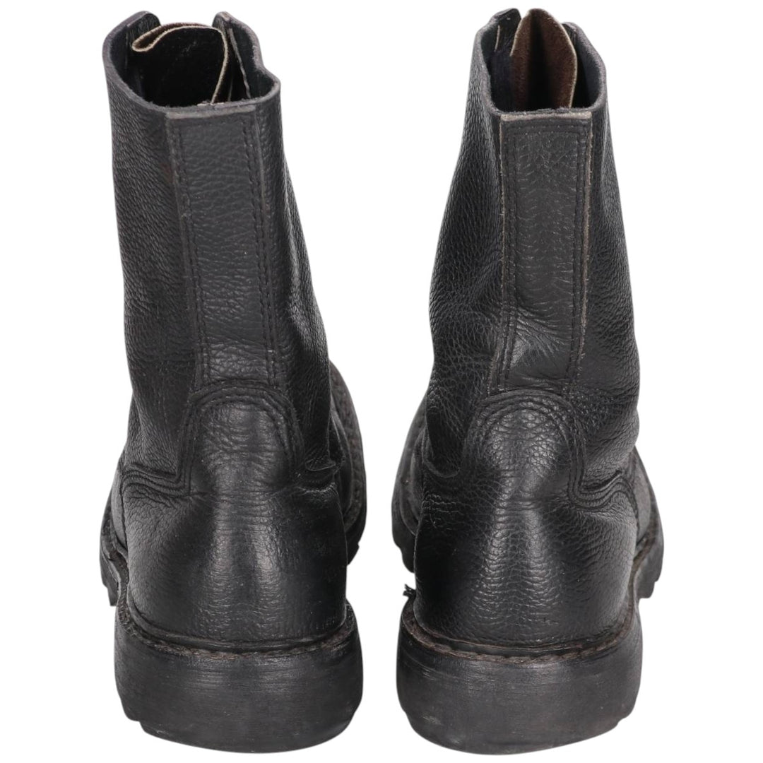90s Vintage Military Army Boots, Size 43, Men's, 10.6" (equivalent) /saa014434 Men's 27.0cm genuine leather black type Vintage Second Hand
