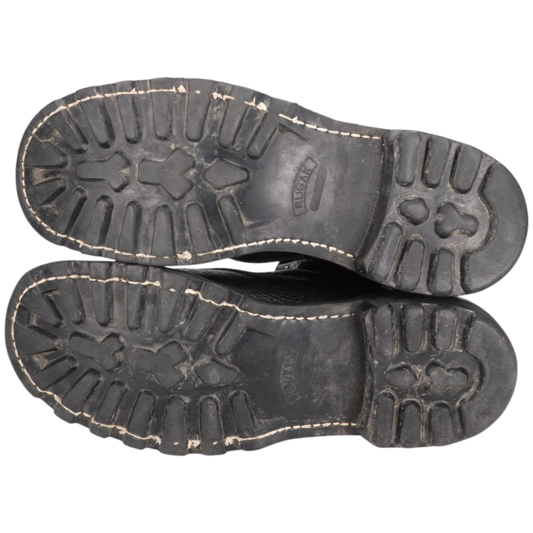 90s Vintage Military Army Boots, Size 43, Men's, 10.6" (equivalent) /saa014434 Men's 27.0cm genuine leather black type Vintage Second Hand