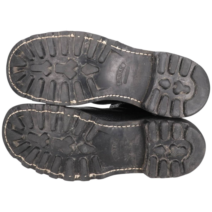 90s Vintage Military Army Boots, Size 43, Men's, 10.6" (equivalent) /saa014434 Men's 27.0cm genuine leather black type Vintage Second Hand