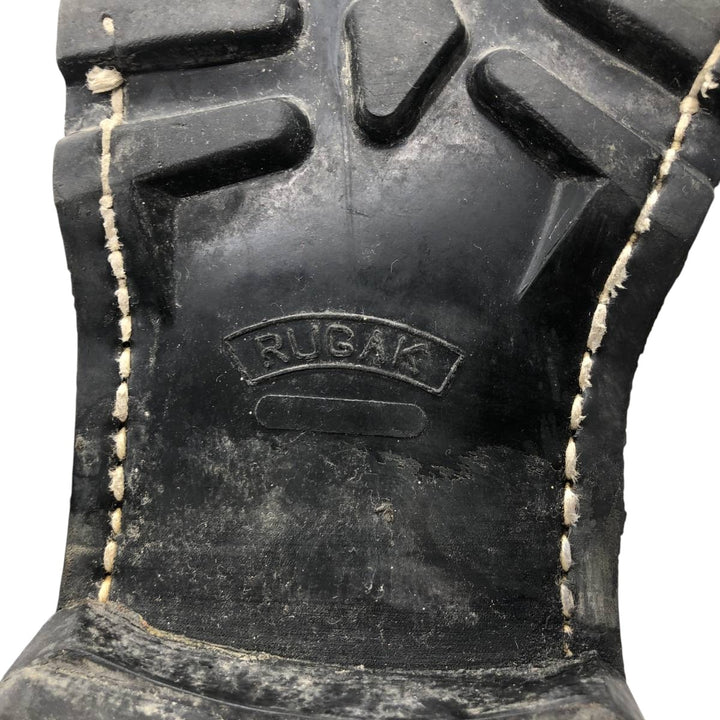 90s Vintage Military Army Boots, Size 43, Men's, 10.6" (equivalent) /saa014434 Men's 27.0cm genuine leather black type Vintage Second Hand