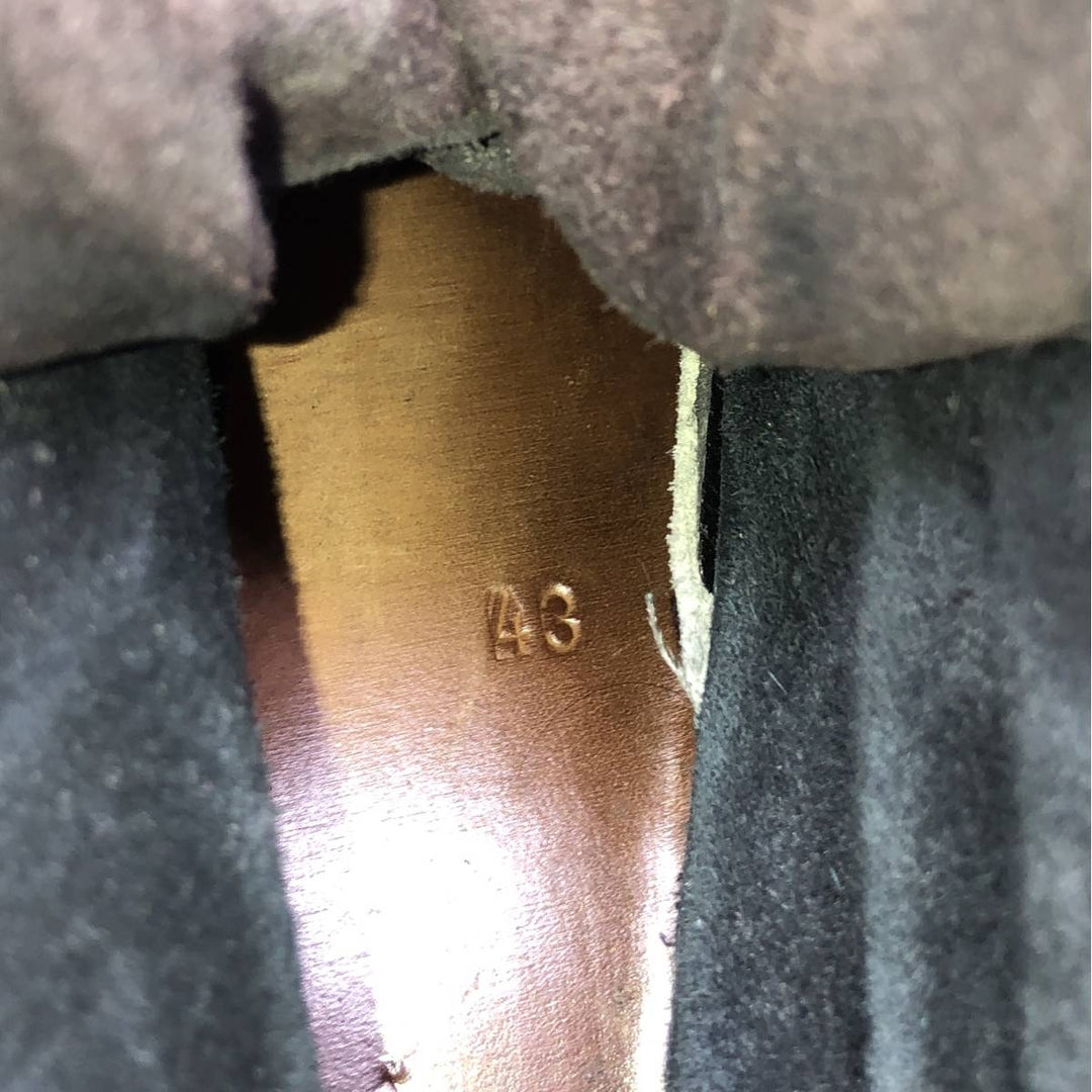 90s Vintage Military Army Boots, Size 43, Men's, 10.6" (equivalent) /saa014434 Men's 27.0cm genuine leather black type Vintage Second Hand