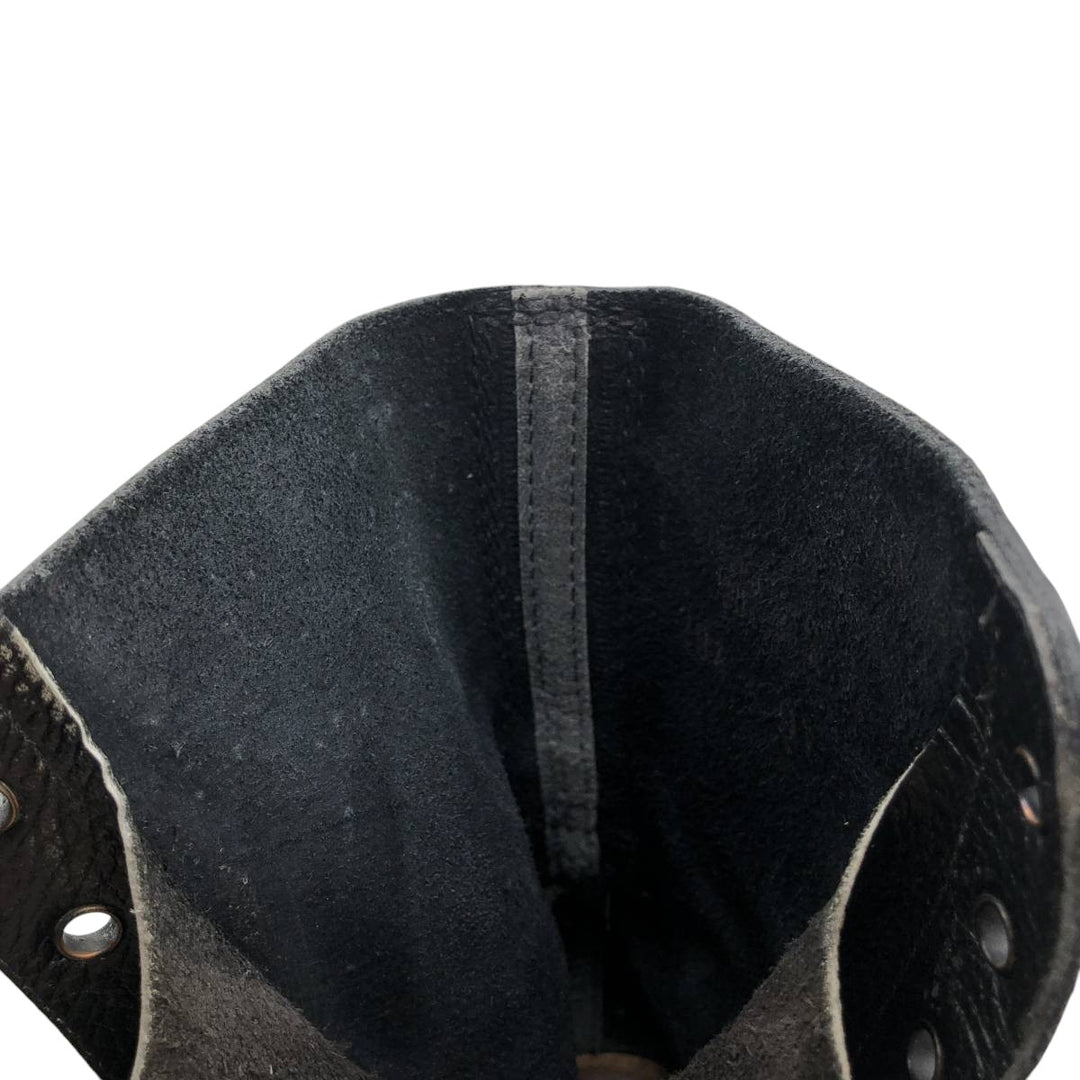 90s Vintage Military Army Boots, Size 43, Men's, 10.6" (equivalent) /saa014434 Men's 27.0cm genuine leather black type Vintage Second Hand