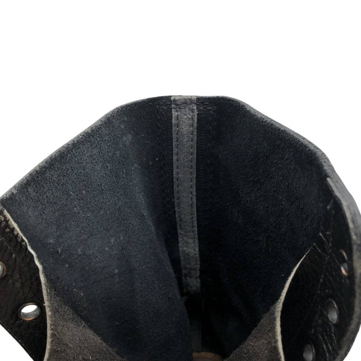 90s Vintage Military Army Boots, Size 43, Men's, 10.6" (equivalent) /saa014434 Men's 27.0cm genuine leather black type Vintage Second Hand