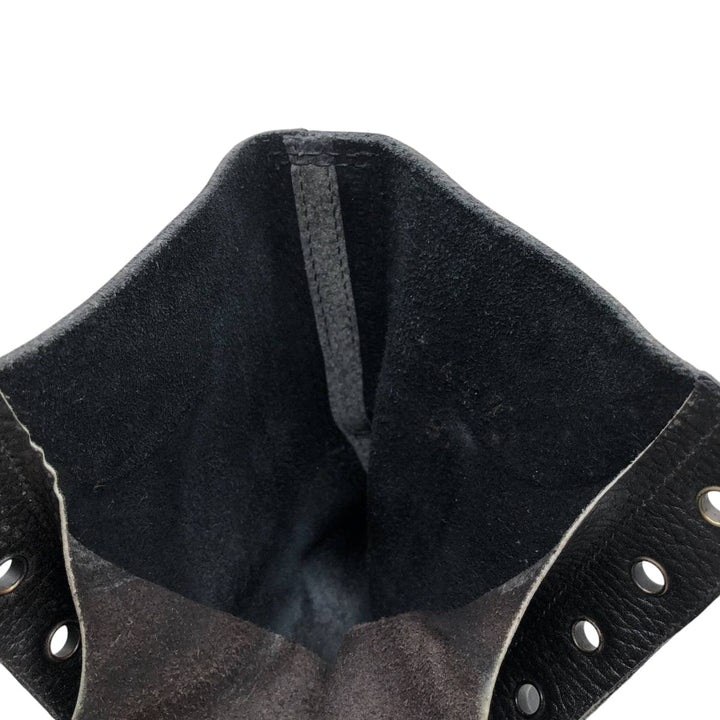 90s Vintage Military Army Boots, Size 43, Men's, 10.6" (equivalent) /saa014434 Men's 27.0cm genuine leather black type Vintage Second Hand