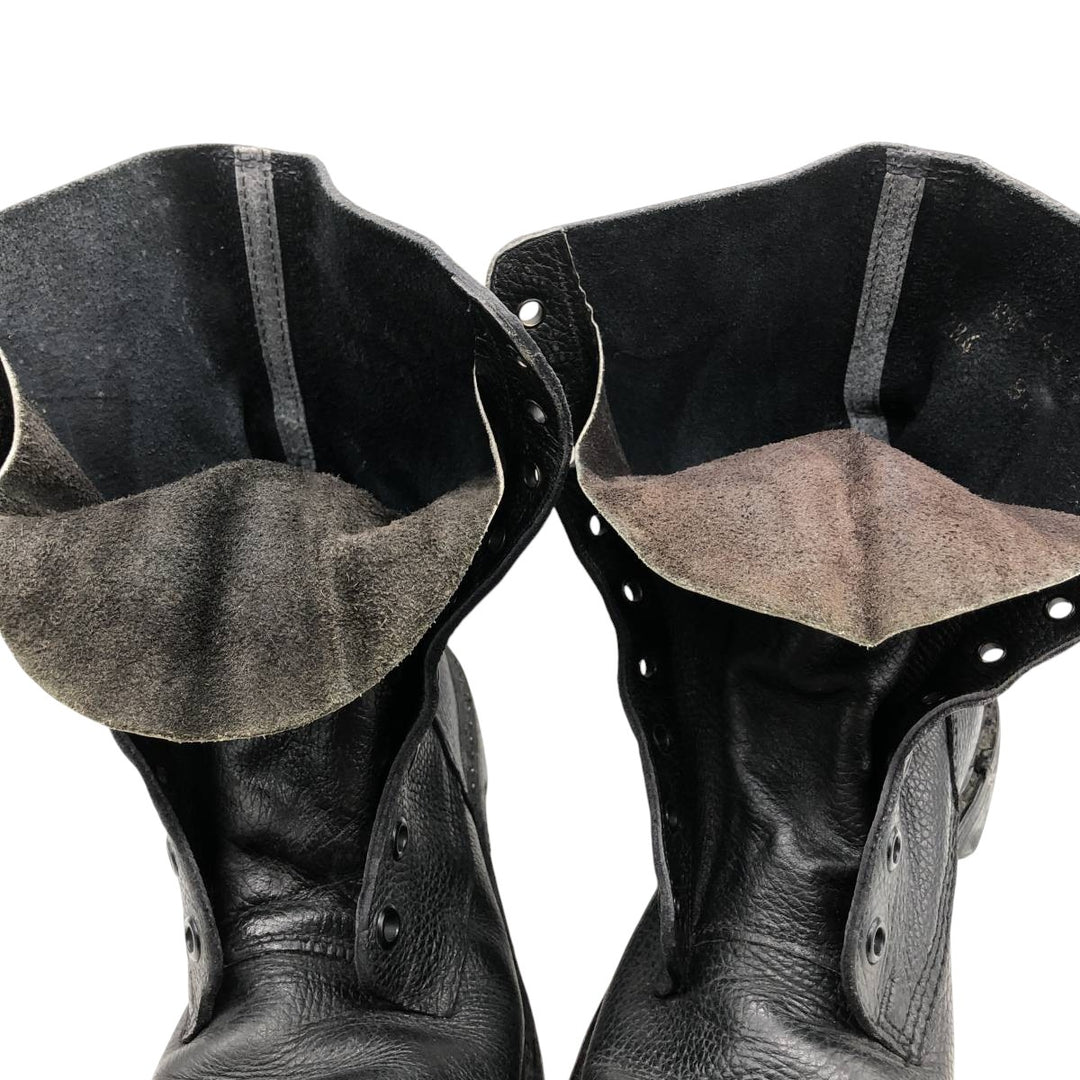 90s Vintage Military Army Boots, Size 43, Men's, 10.6" (equivalent) /saa014434 Men's 27.0cm genuine leather black type Vintage Second Hand