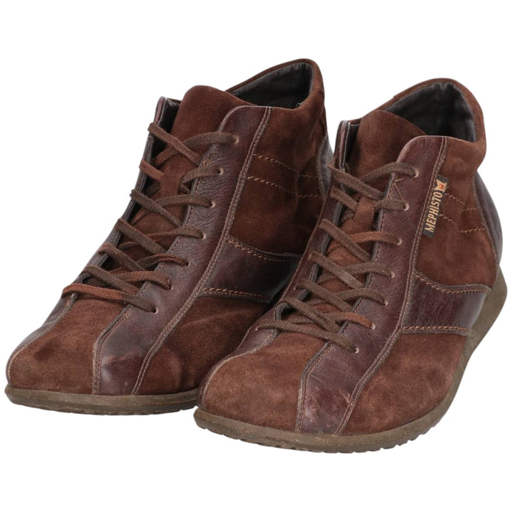 MEPHISTO Suede Leather Boots 10 Men's 28.0cm genuine leather brown type Vintage Second Hand