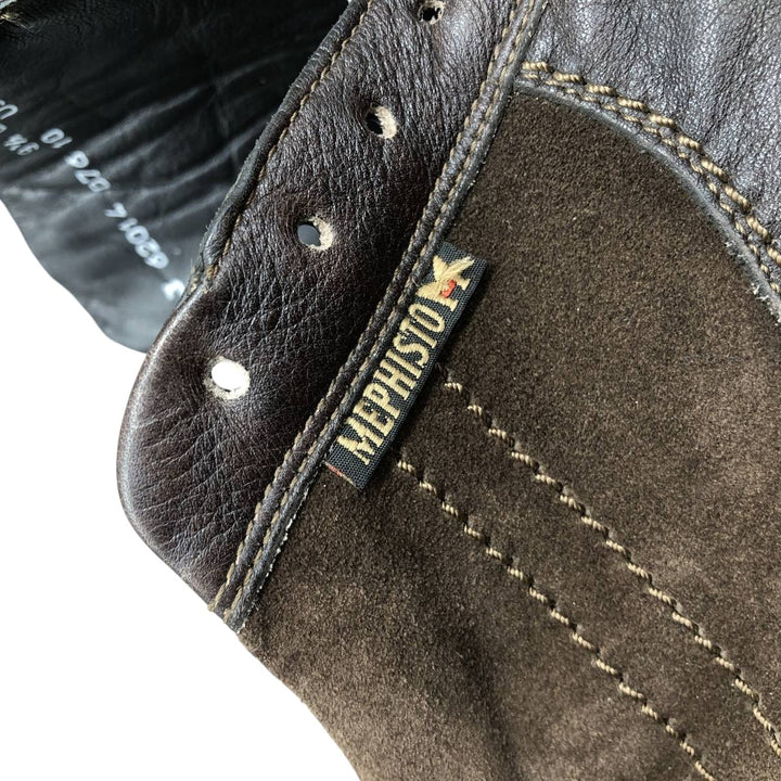 MEPHISTO Suede Leather Boots 10 Men's 28.0cm genuine leather brown type Vintage Second Hand