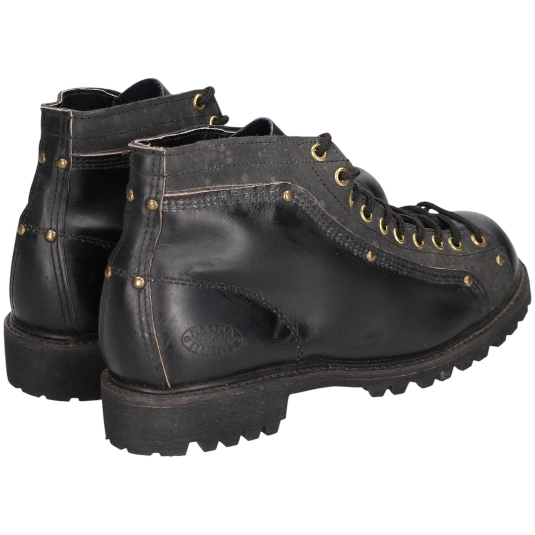 NANA INDUSTRIAL STRENGTH Steel Toe Monkey Boots, Made in USA, Size 9 Men's 27.0cm genuine leather black type Vintage Second Hand