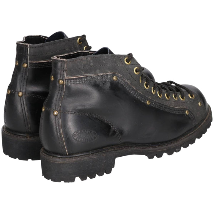 NANA INDUSTRIAL STRENGTH Steel Toe Monkey Boots, Made in USA, Size 9 Men's 27.0cm genuine leather black type Vintage Second Hand