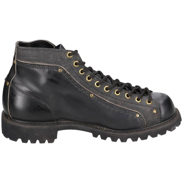 NANA INDUSTRIAL STRENGTH Steel Toe Monkey Boots, Made in USA, Size 9 Men's 27.0cm genuine leather black type Vintage Second Hand