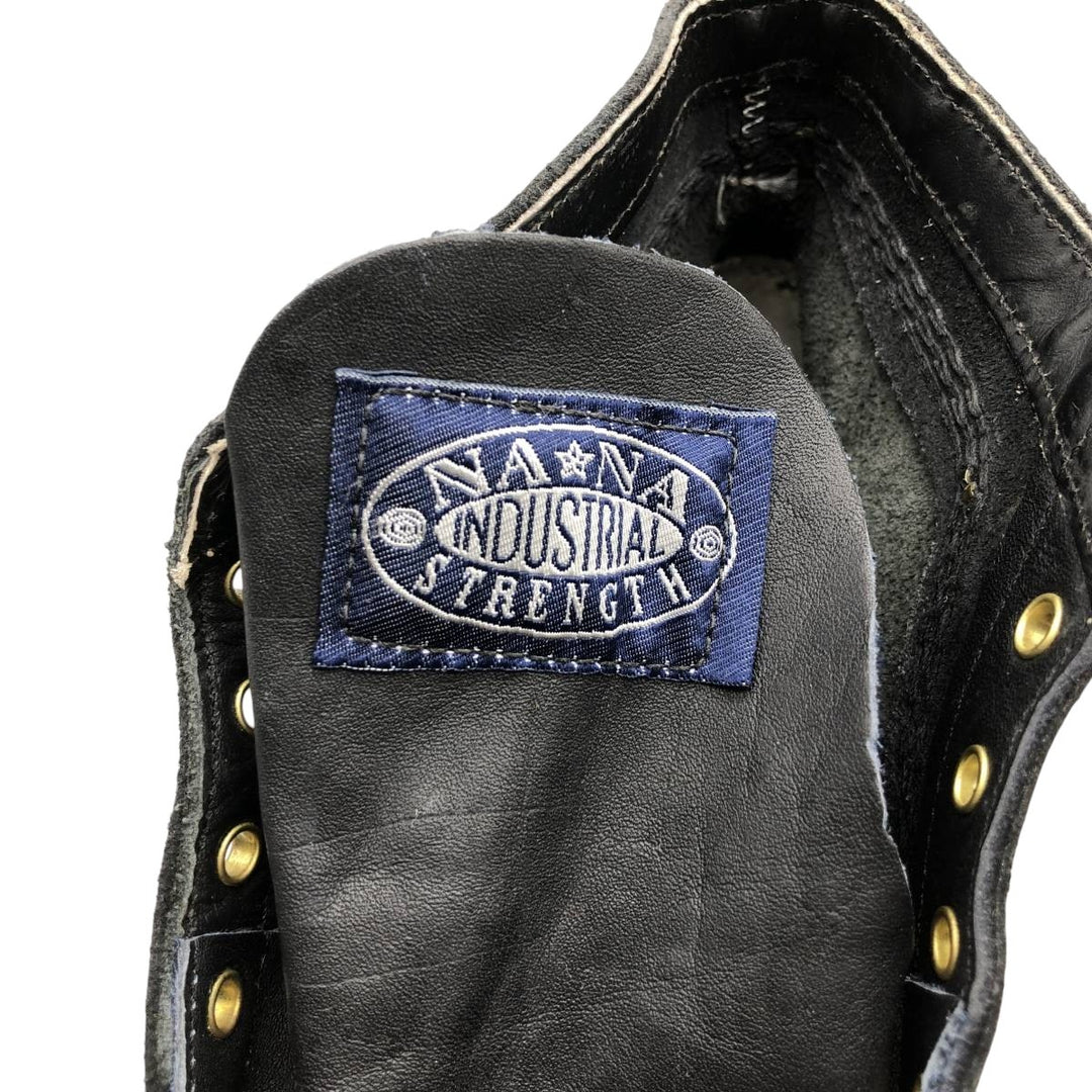 NANA INDUSTRIAL STRENGTH Steel Toe Monkey Boots, Made in USA, Size 9 Men's 27.0cm genuine leather black type Vintage Second Hand