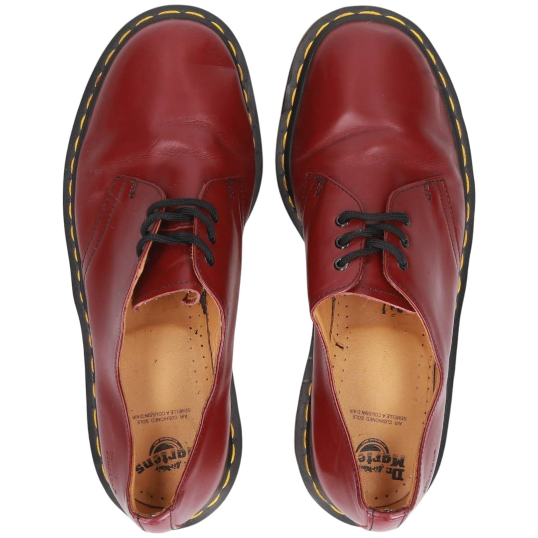 Dr. Martens 1461/59 3-Eye Shoes, Size 8 Men's 27.0cm genuine leather wine-red Vintage Second Hand
