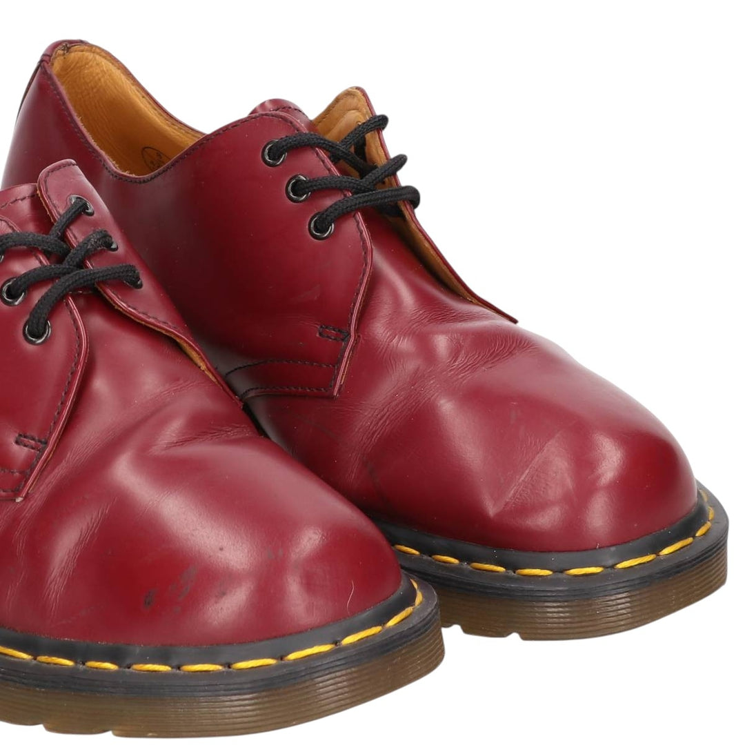 Dr. Martens 1461/59 3-Eye Shoes, Size 8 Men's 27.0cm genuine leather wine-red Vintage Second Hand