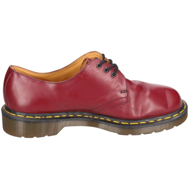 Dr. Martens 1461/59 3-Eye Shoes, Size 8 Men's 27.0cm genuine leather wine-red Vintage Second Hand