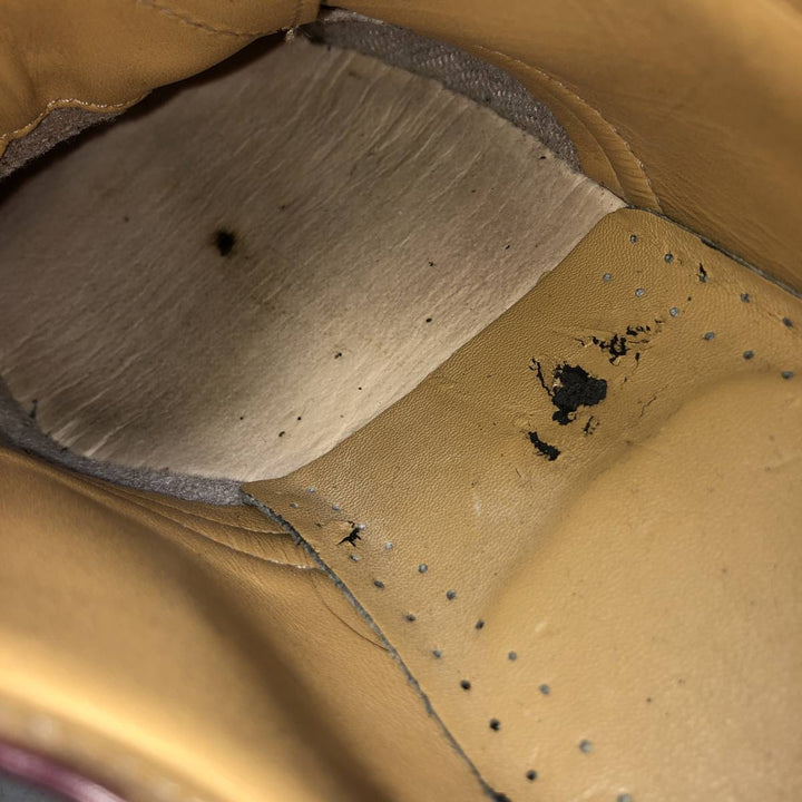 Dr. Martens 1461/59 3-Eye Shoes, Size 8 Men's 27.0cm genuine leather wine-red Vintage Second Hand