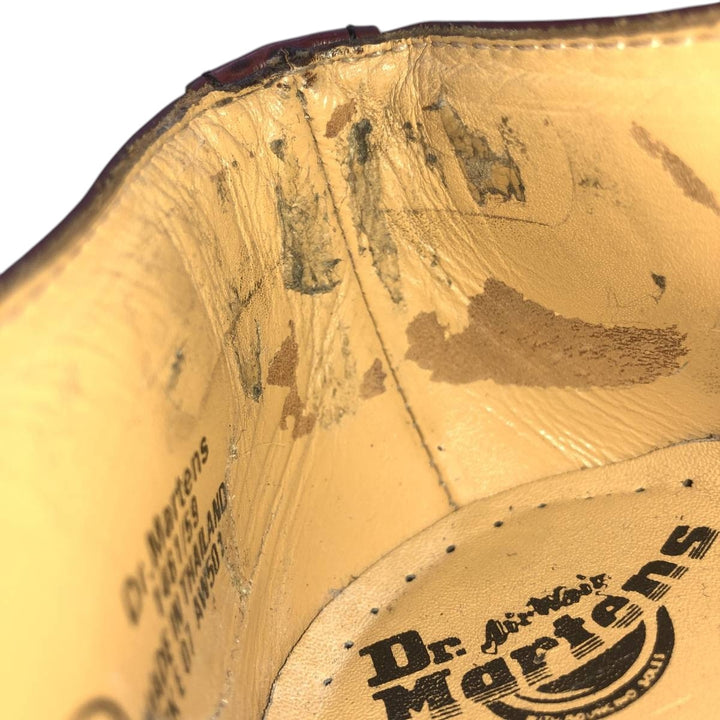 Dr. Martens 1461/59 3-Eye Shoes, Size 8 Men's 27.0cm genuine leather wine-red Vintage Second Hand