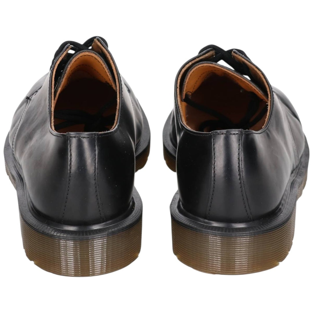 Dr. Martens THE ORIGINAL 3-Eye Shoes, Made in England, Size 7 Men's 26.0cm genuine leather black type Vintage Second Hand