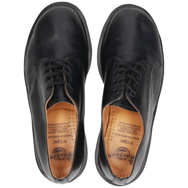 Dr. Martens THE ORIGINAL 3-Eye Shoes, Made in England, Size 7 Men's 26.0cm genuine leather black type Vintage Second Hand