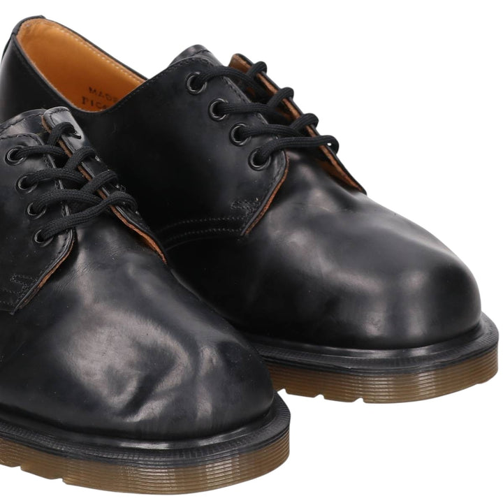 Dr. Martens THE ORIGINAL 3-Eye Shoes, Made in England, Size 7 Men's 26.0cm genuine leather black type Vintage Second Hand