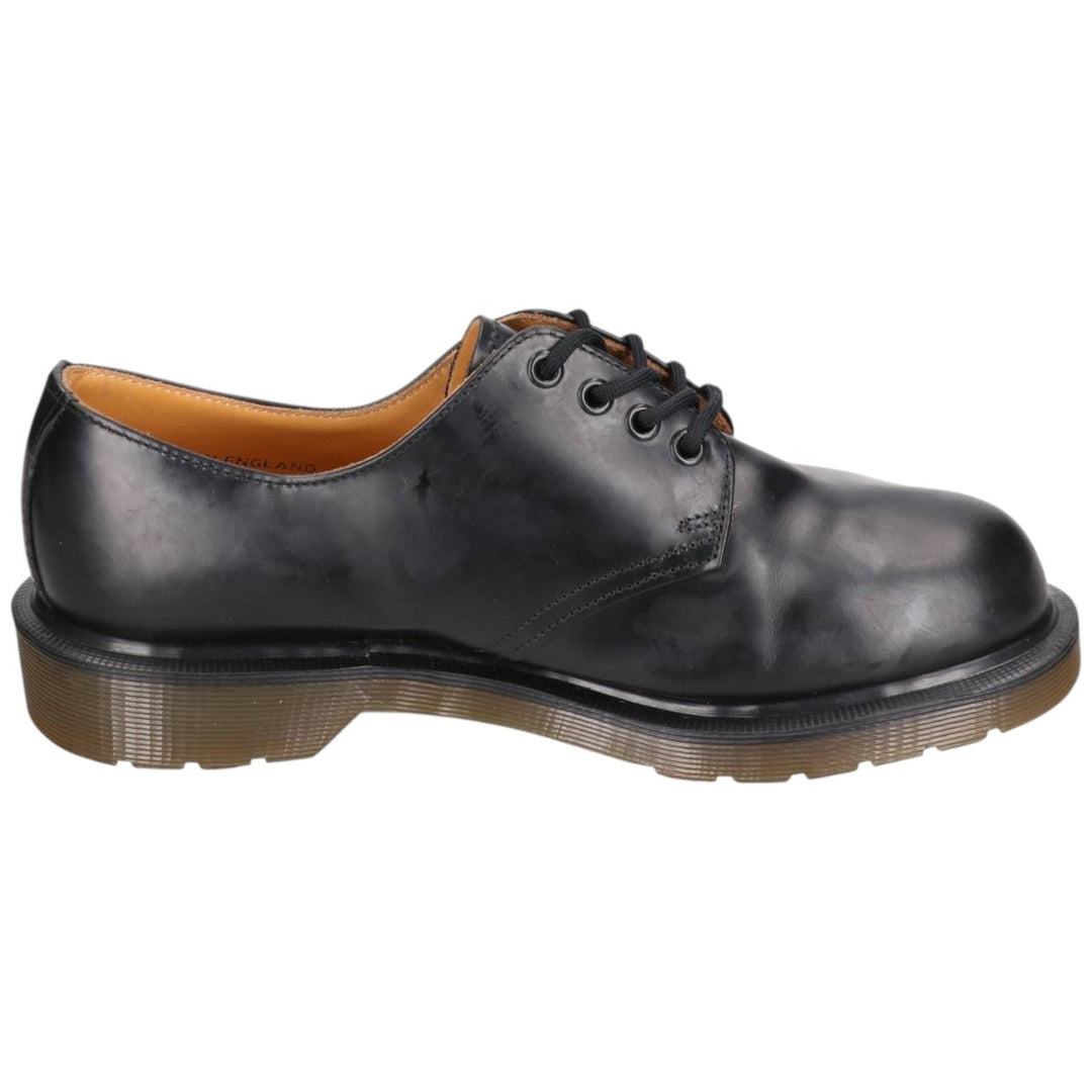 Dr. Martens THE ORIGINAL 3-Eye Shoes, Made in England, Size 7 Men's 26.0cm genuine leather black type Vintage Second Hand