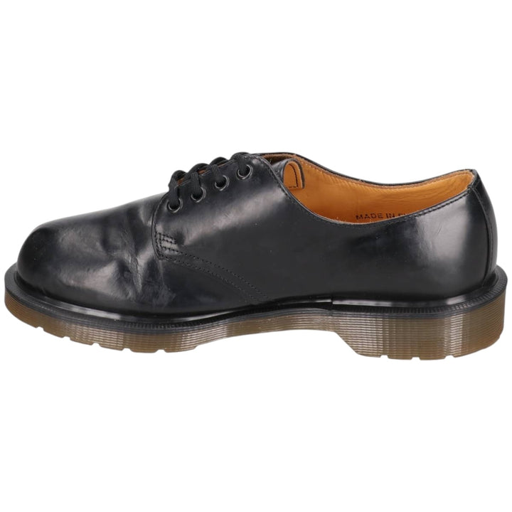 Dr. Martens THE ORIGINAL 3-Eye Shoes, Made in England, Size 7 Men's 26.0cm genuine leather black type Vintage Second Hand