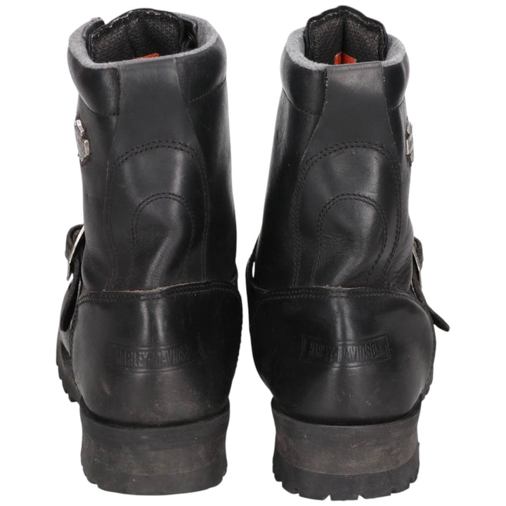 Harley-Davidson Belted Motorcycle Boots, Size 10 1/2 Men's 28.5cm genuine leather black type Vintage Second Hand