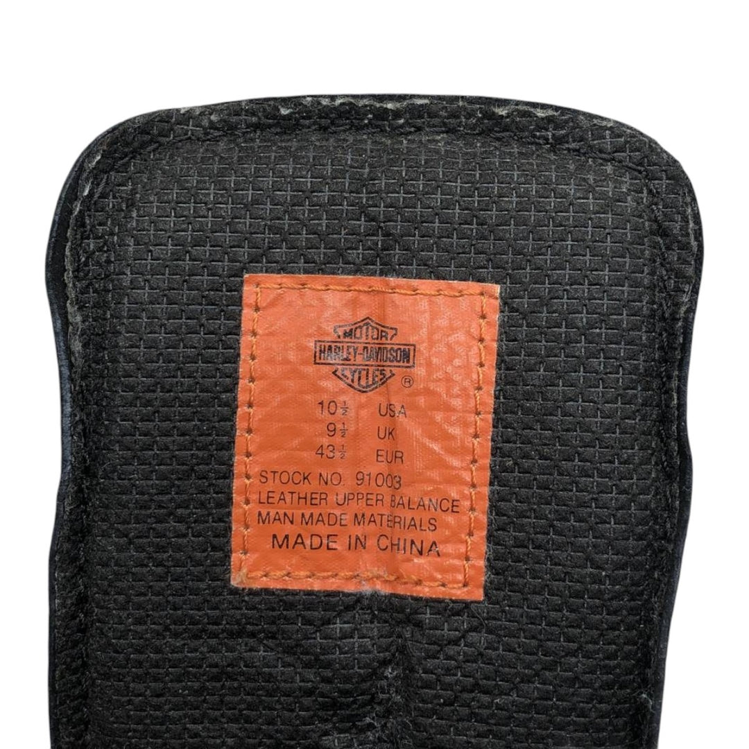 Harley-Davidson Belted Motorcycle Boots, Size 10 1/2 Men's 28.5cm genuine leather black type Vintage Second Hand