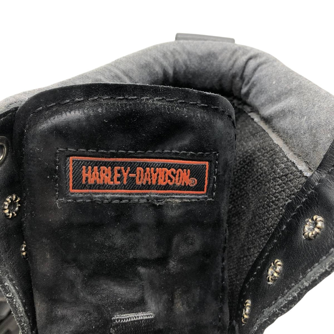 Harley-Davidson Belted Motorcycle Boots, Size 10 1/2 Men's 28.5cm genuine leather black type Vintage Second Hand