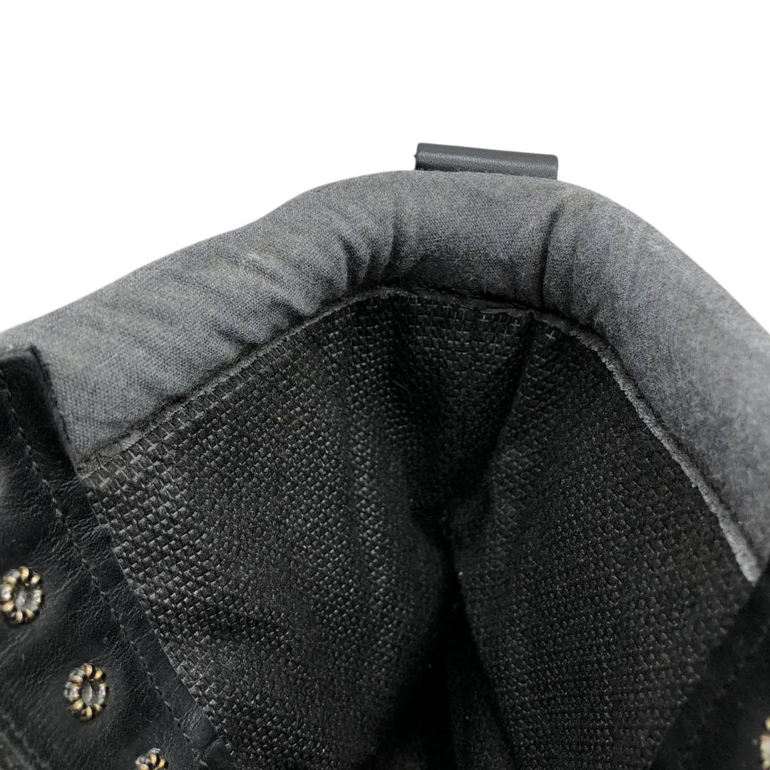 Harley-Davidson Belted Motorcycle Boots, Size 10 1/2 Men's 28.5cm genuine leather black type Vintage Second Hand