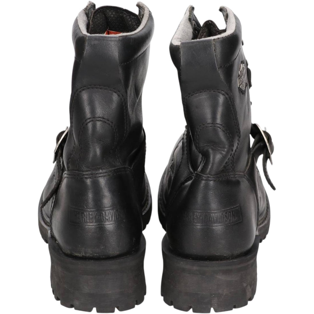 Harley-Davidson Men's Belted Motorcycle Boots, Size 9 (10.6") /saa014448 Men's 27.0cm genuine leather black type Vintage Second Hand