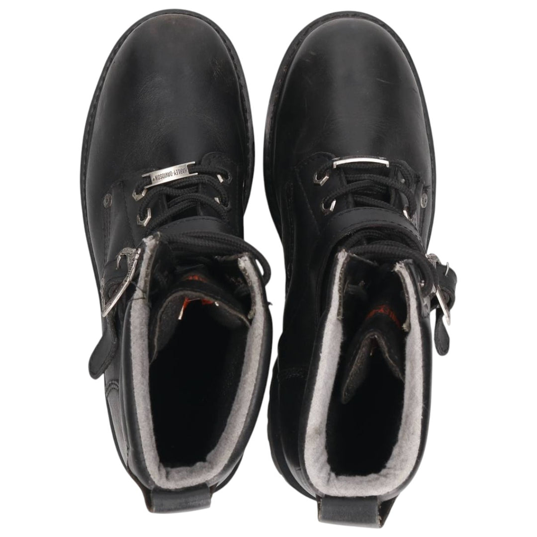 Harley-Davidson Men's Belted Motorcycle Boots, Size 9 (10.6") /saa014448 Men's 27.0cm genuine leather black type Vintage Second Hand