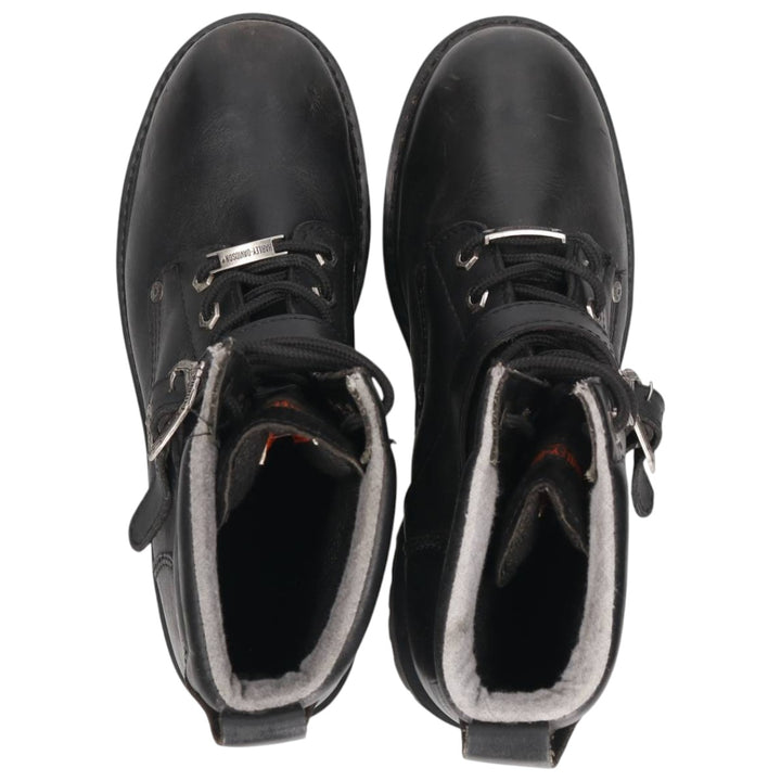 Harley-Davidson Men's Belted Motorcycle Boots, Size 9 (10.6") /saa014448 Men's 27.0cm genuine leather black type Vintage Second Hand