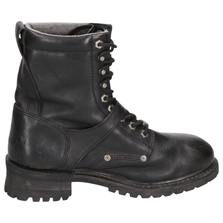 Harley-Davidson Men's Belted Motorcycle Boots, Size 9 (10.6") /saa014448 Men's 27.0cm genuine leather black type Vintage Second Hand