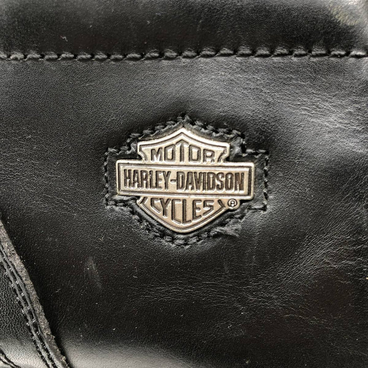 Harley-Davidson Men's Belted Motorcycle Boots, Size 9 (10.6") /saa014448 Men's 27.0cm genuine leather black type Vintage Second Hand