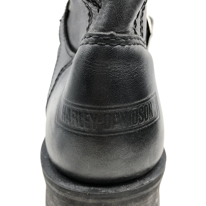 Harley-Davidson Men's Belted Motorcycle Boots, Size 9 (10.6") /saa014448 Men's 27.0cm genuine leather black type Vintage Second Hand