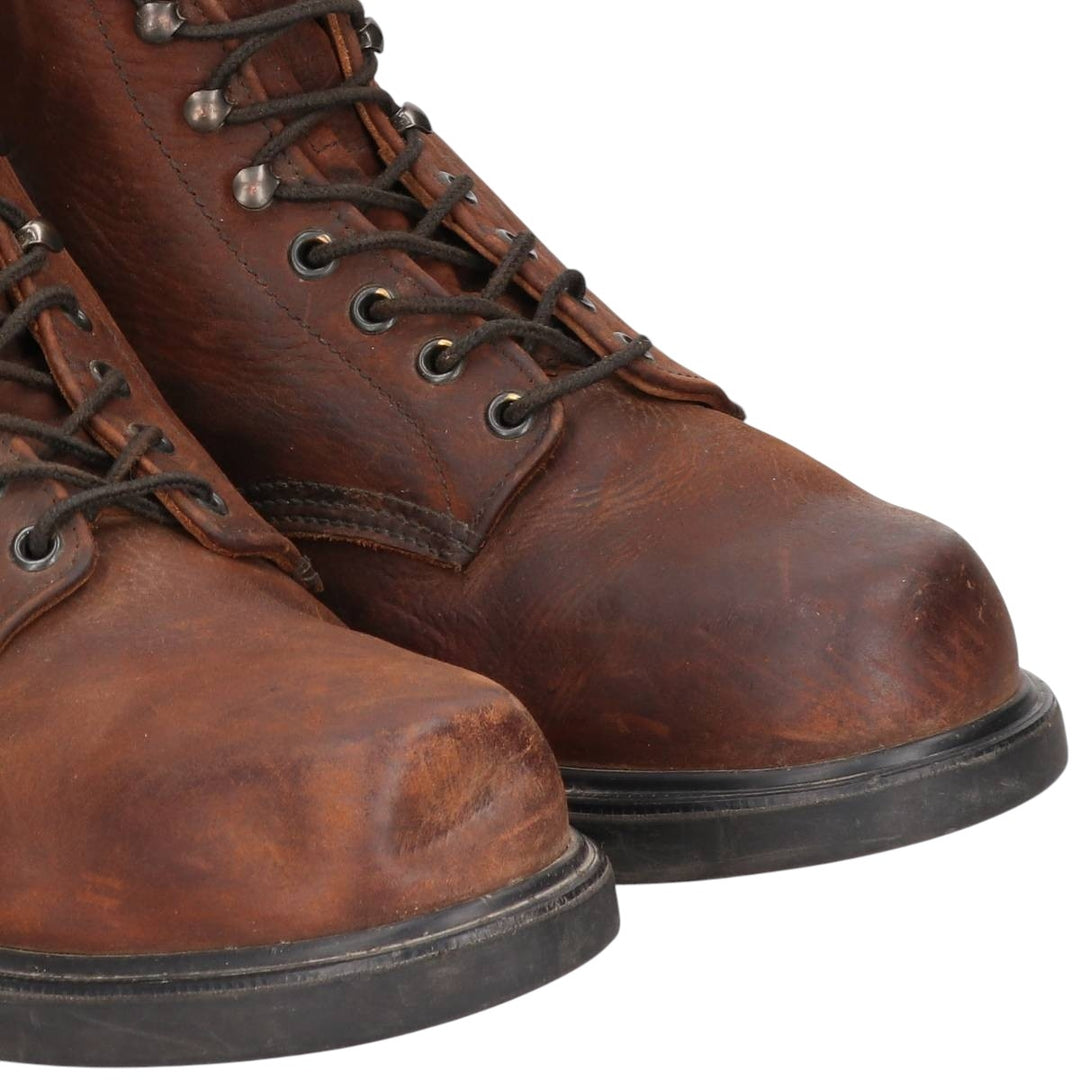 2000s Red Wing 452 Work Boots, Made in USA, Size 10 1/2D Men's 28.5cm genuine leather brown type Vintage Second Hand