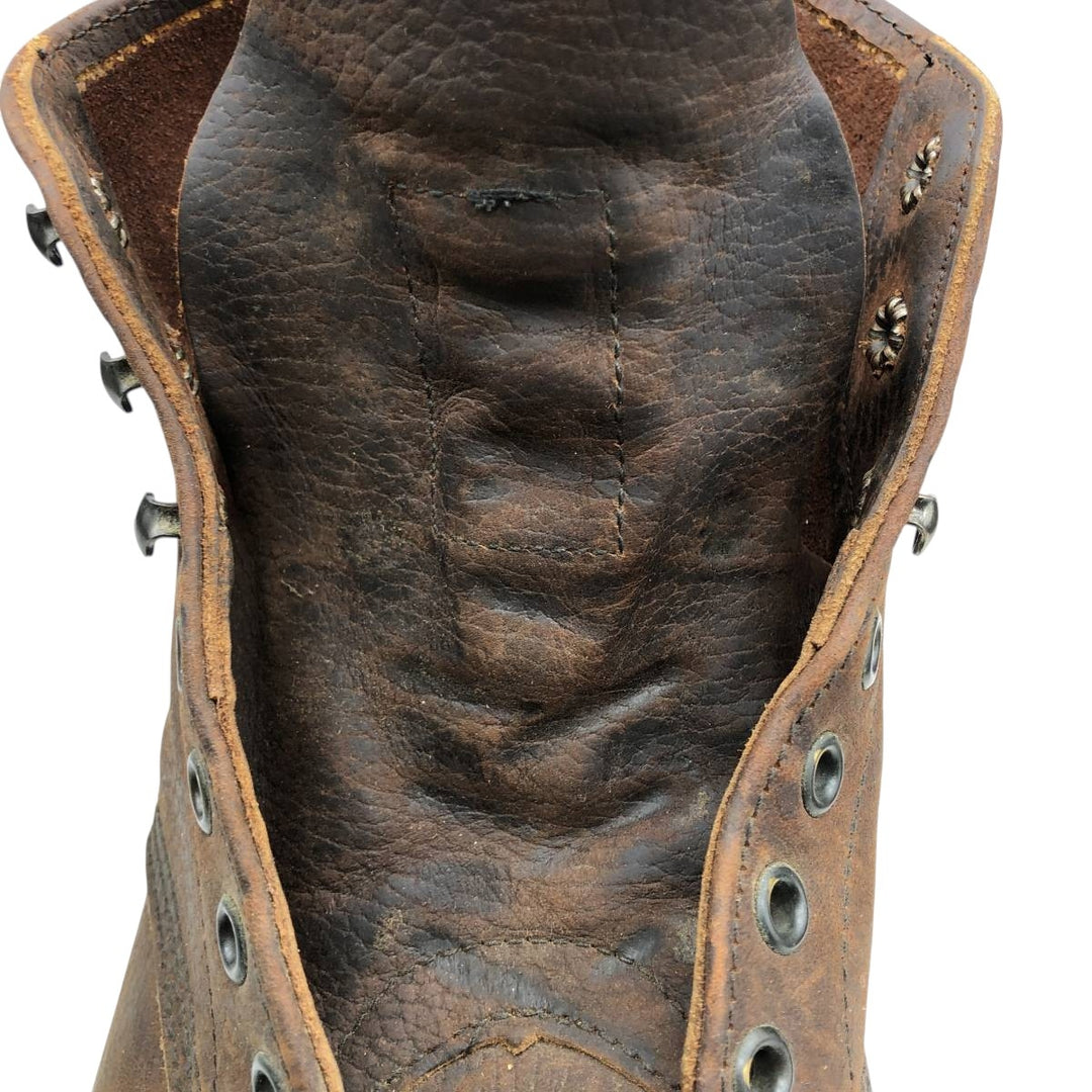 2000s Red Wing 452 Work Boots, Made in USA, Size 10 1/2D Men's 28.5cm genuine leather brown type Vintage Second Hand