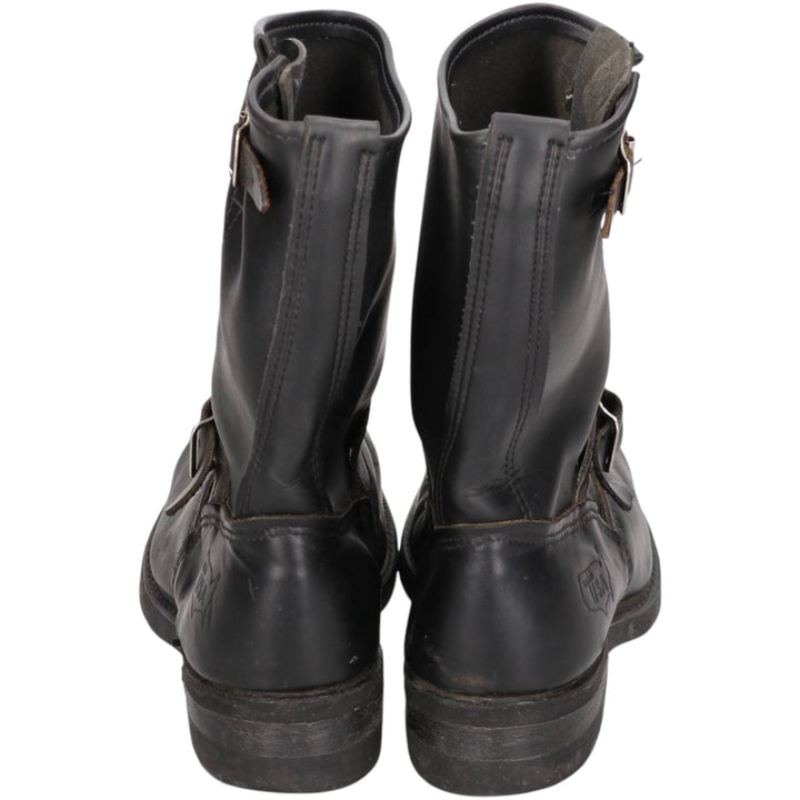 Steel Toe Engineer Boots, Made in USA, Size 8, Men's, 10.2" (equivalent) /saa014450 Men's 26.0cm genuine leather black type Vintage Second Hand