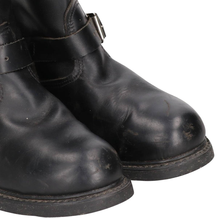 Steel Toe Engineer Boots, Made in USA, Size 8, Men's, 10.2" (equivalent) /saa014450 Men's 26.0cm genuine leather black type Vintage Second Hand