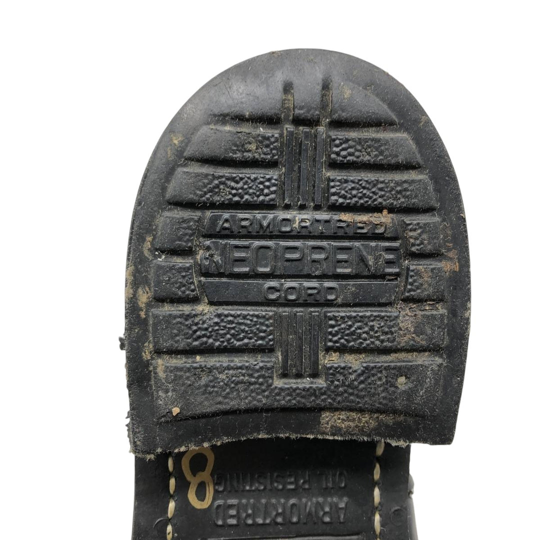 Steel Toe Engineer Boots, Made in USA, Size 8, Men's, 10.2" (equivalent) /saa014450 Men's 26.0cm genuine leather black type Vintage Second Hand