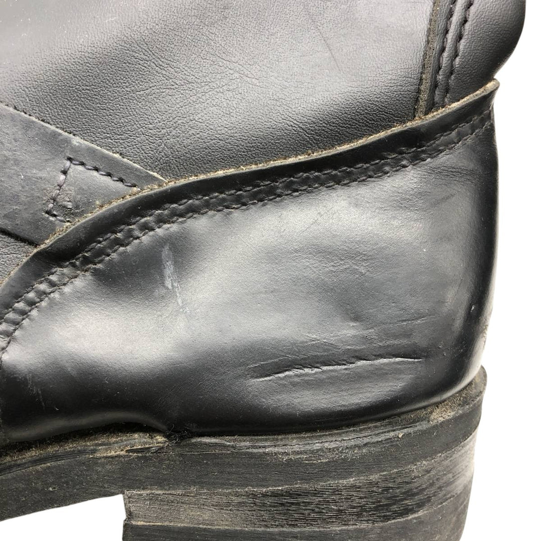 Steel Toe Engineer Boots, Made in USA, Size 8, Men's, 10.2" (equivalent) /saa014450 Men's 26.0cm genuine leather black type Vintage Second Hand