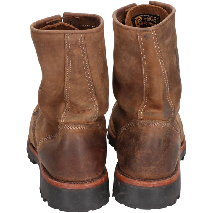 Vintage Chippewa work boots, USA-made, size 9 1/2D, men's size 10.8 inches (saa014454) Men's 27.5cm genuine leather brown type Vintage Second Hand